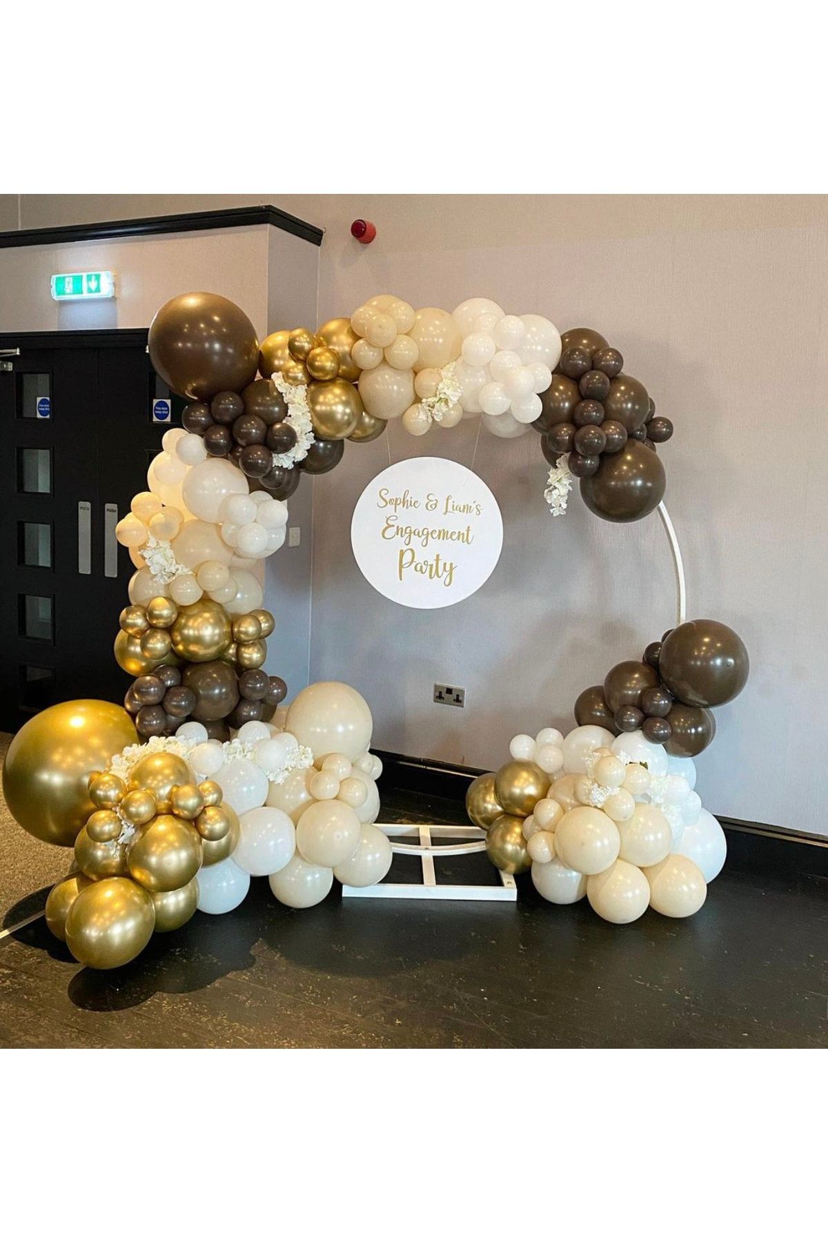 Krom Gold Çikolata Kahve Beyaz Ve Sütlü Kahve Balon Zinciri 100 Adet