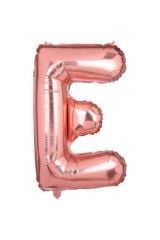 34 Inç 80 Cm Rose Gold Folyo Harf Balon E