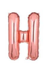 34 Inç 80 Cm Rose Gold Folyo Harf Balon H