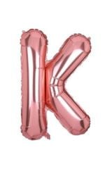 34 Inç 80 Cm Rose Gold Folyo Harf Balon K