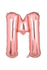 34 Inç 80 Cm Rose Gold Folyo Harf Balon M