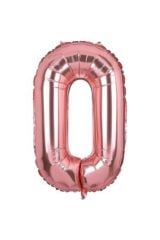 34 Inç 80 Cm Rose Gold Folyo Harf Balon O