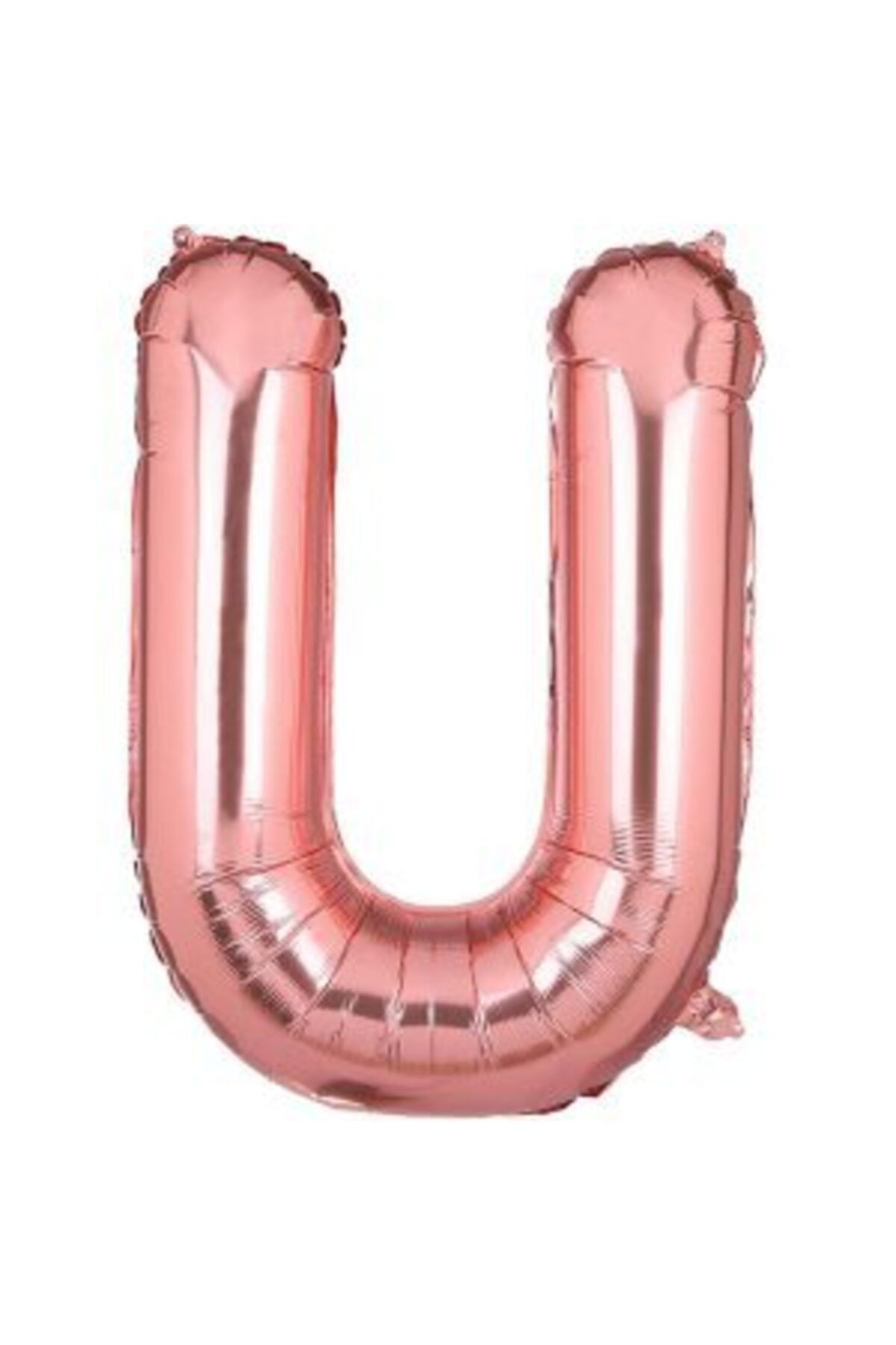 34 Inç 80 Cm Rose Gold Folyo Rakam Balon U