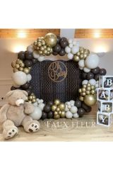 Krom Gold Çikolata Kahve Ve Duman Balon Zinciri 100 Adet