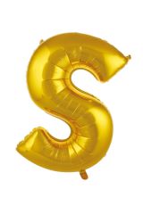 76 Cm Harf Folyo Balon S Harfi Balon Altın 34 Inç