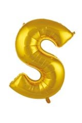 76 Cm Harf Folyo Balon S Harfi Balon Altın 34 Inç
