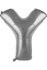 Y Harf 76 Cm Gümüş Folyo Balon 34 Inc