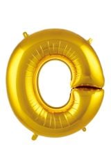 O Harf Balon Gold Renk Folyo Balon 76 cm 34 inç
