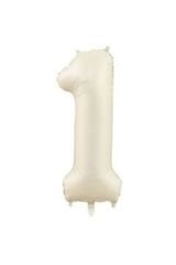 34 Inç 76 Cm Krem Folyo Rakam Balon 1