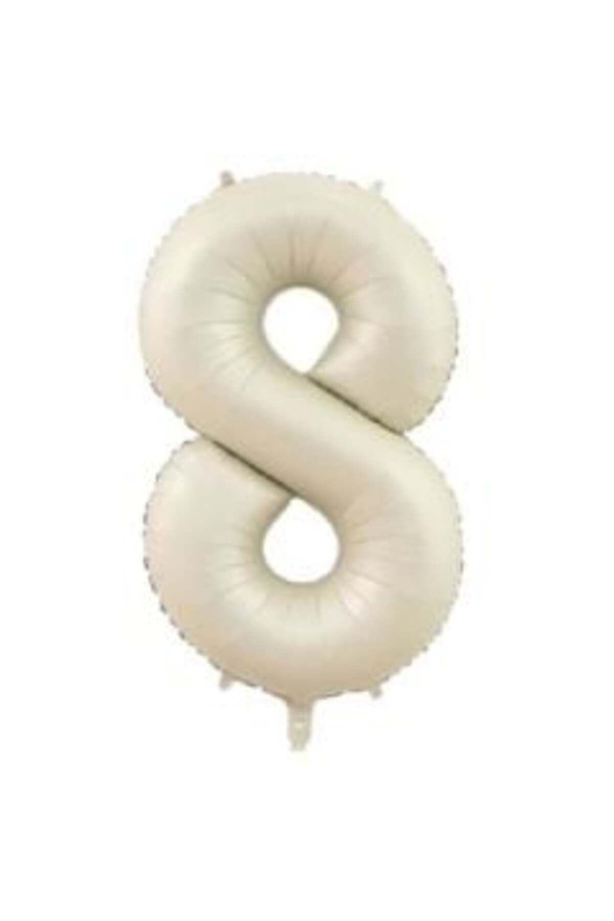 Rakam Folyo Balon Krem  Renk 8 (34 Inç 76 Cm)