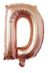40 Inç 100 Cm Rose Gold Folyo Harf Balon D