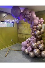 Krom Rose Gold Ve Toz Pembe Balon Zinciri 100 Adet