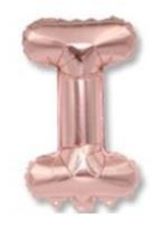 40 Inç 100 Cm Rose Gold Folyo Harf Balon I