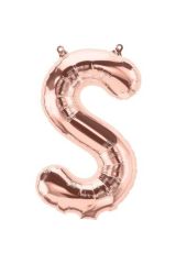 40 Inç 100 Cm Rose Gold Folyo Harf Balon S