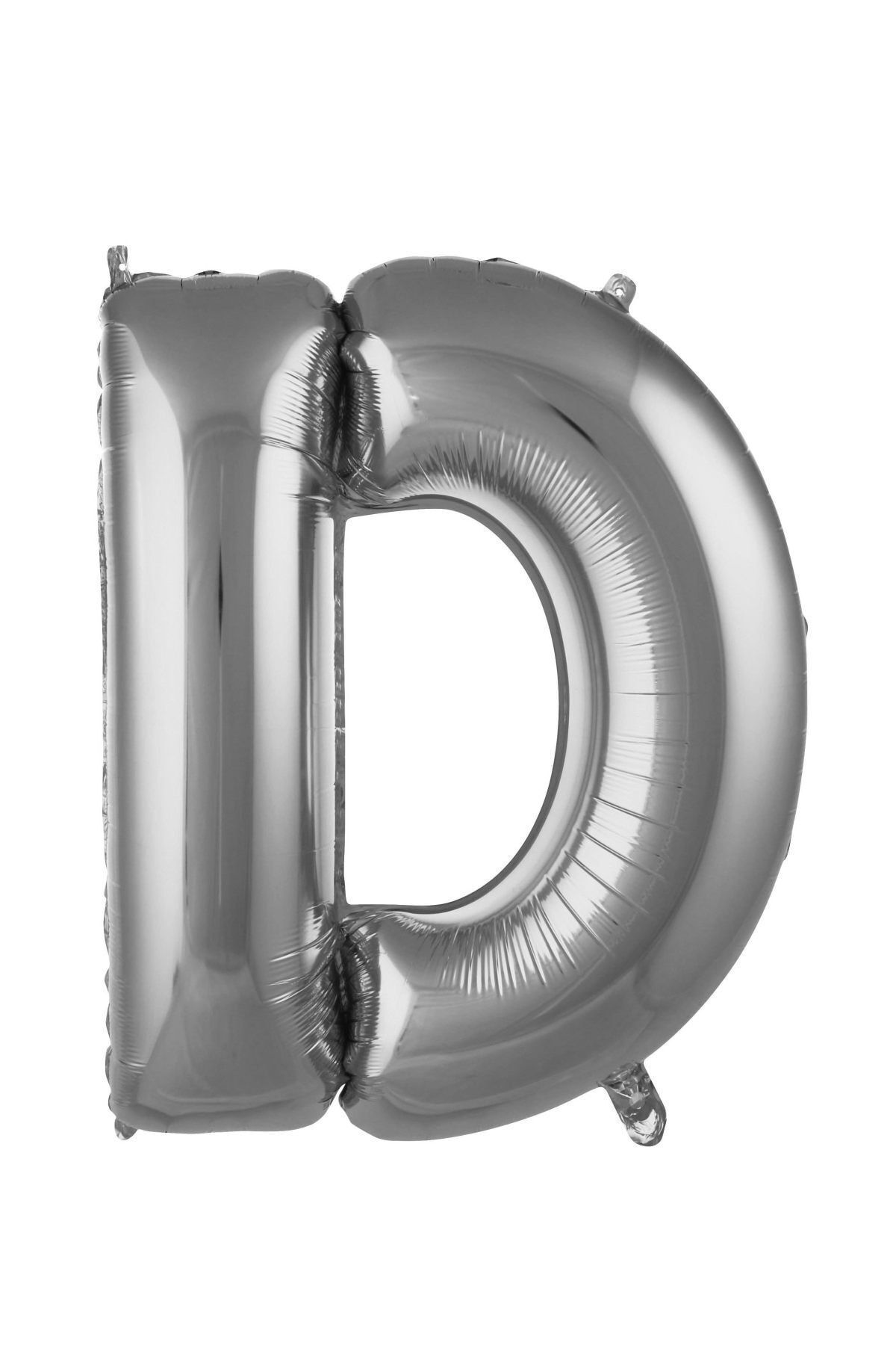 40 Inç 100 Cm Gümüş Folyo Harf Balon D