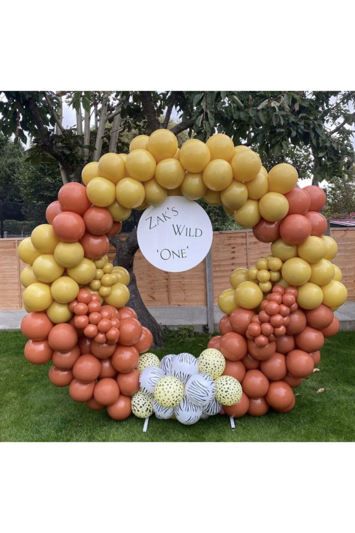 Pastel Yanık Turuncu Ve Zerdeçal Balon Zinciri 100 Adet
