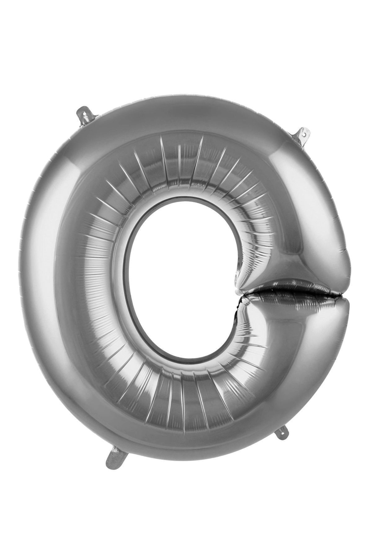 40 Inç 100 Cm Gümüş Folyo Harf Balon O