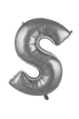 40 Inç 100 Cm Gümüş Folyo Harf Balon S