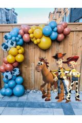 Pastel Yanık Turuncu Zerdeçal Ve Derin Okyanus Balon Zinciri 100 Adet