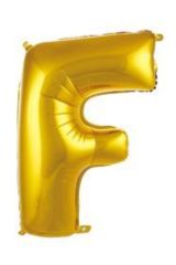 40 Inç 100 Cm Altın Folyo Harf Balon F
