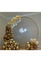 Krom Gold Karamel Ve Deniz Kumu Balon Zinciri 100 Adet