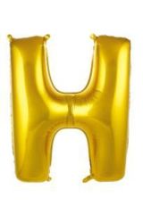 40 Inç 100 Cm Altın Folyo Harf Balon H