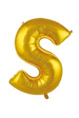 40 Inç 100 Cm Altın Folyo Harf Balon S