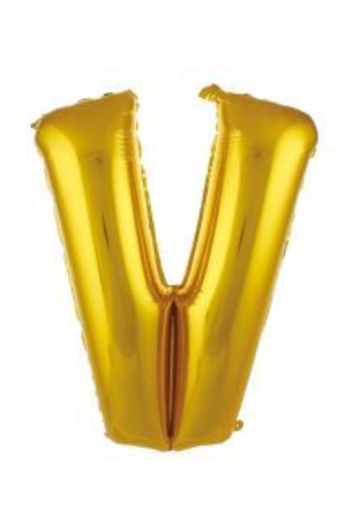 40 Inç 100 Cm Altın Folyo Harf Balon V