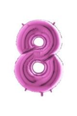 40 Inç 100 Cm Pembe Folyo Rakam Balon 8