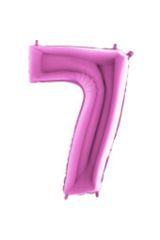 40 Inç 100 Cm Pembe Folyo Rakam Balon 7