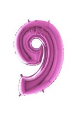40 Inç 100 Cm Pembe Folyo Rakam Balon 9