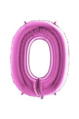 40 Inç 100 Cm Pembe Folyo Rakam Balon 0