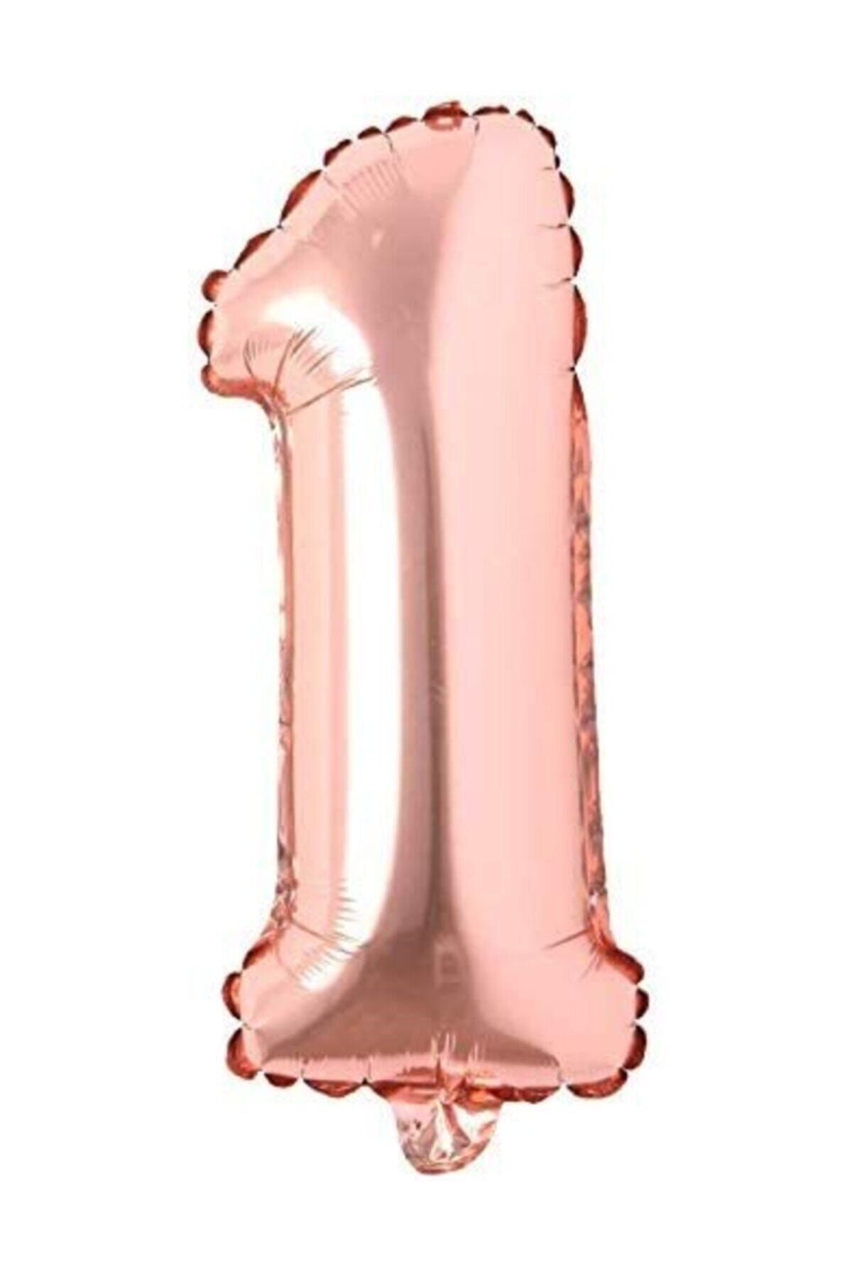 40 Inç 100 Cm Rose Gold Folyo Rakam Balon 1