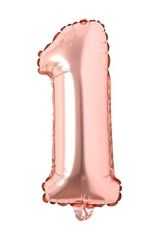 40 Inç 100 Cm Rose Gold Folyo Rakam Balon 1