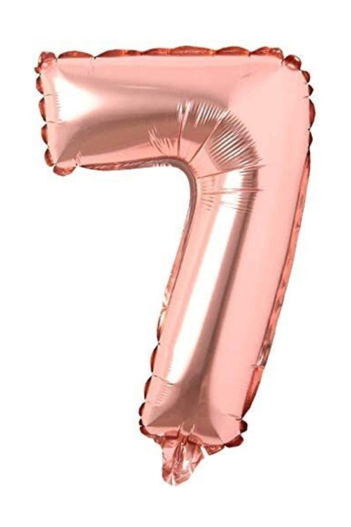 40 Inç 100 Cm Rose Gold Folyo Rakam Balon 7