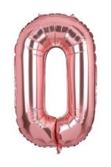 40 Inç 100 Cm Rose Gold Folyo Rakam Balon 0