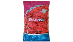12'' BASKI BALONU METALİK KIRMIZI 100'LÜ
