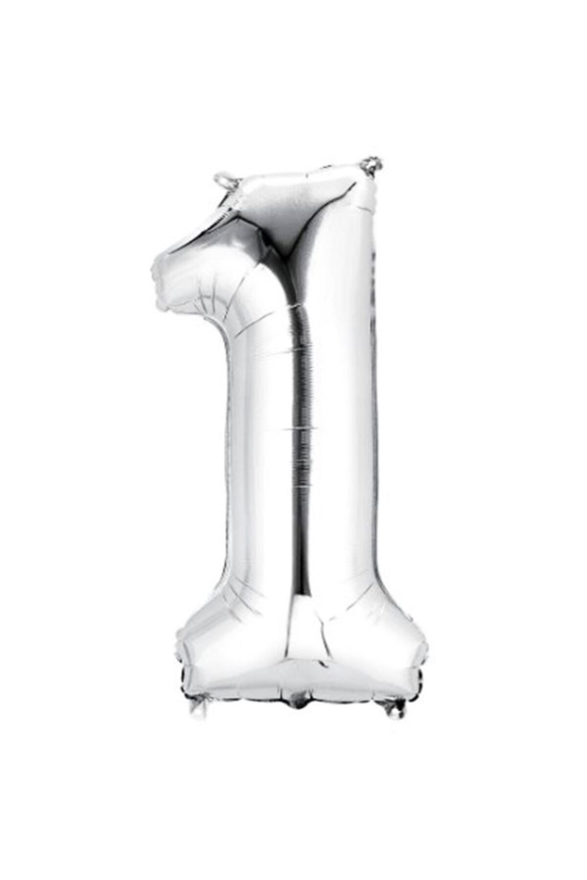 40 Inç 100 Cm Gümüş Folyo Rakam Balon 1