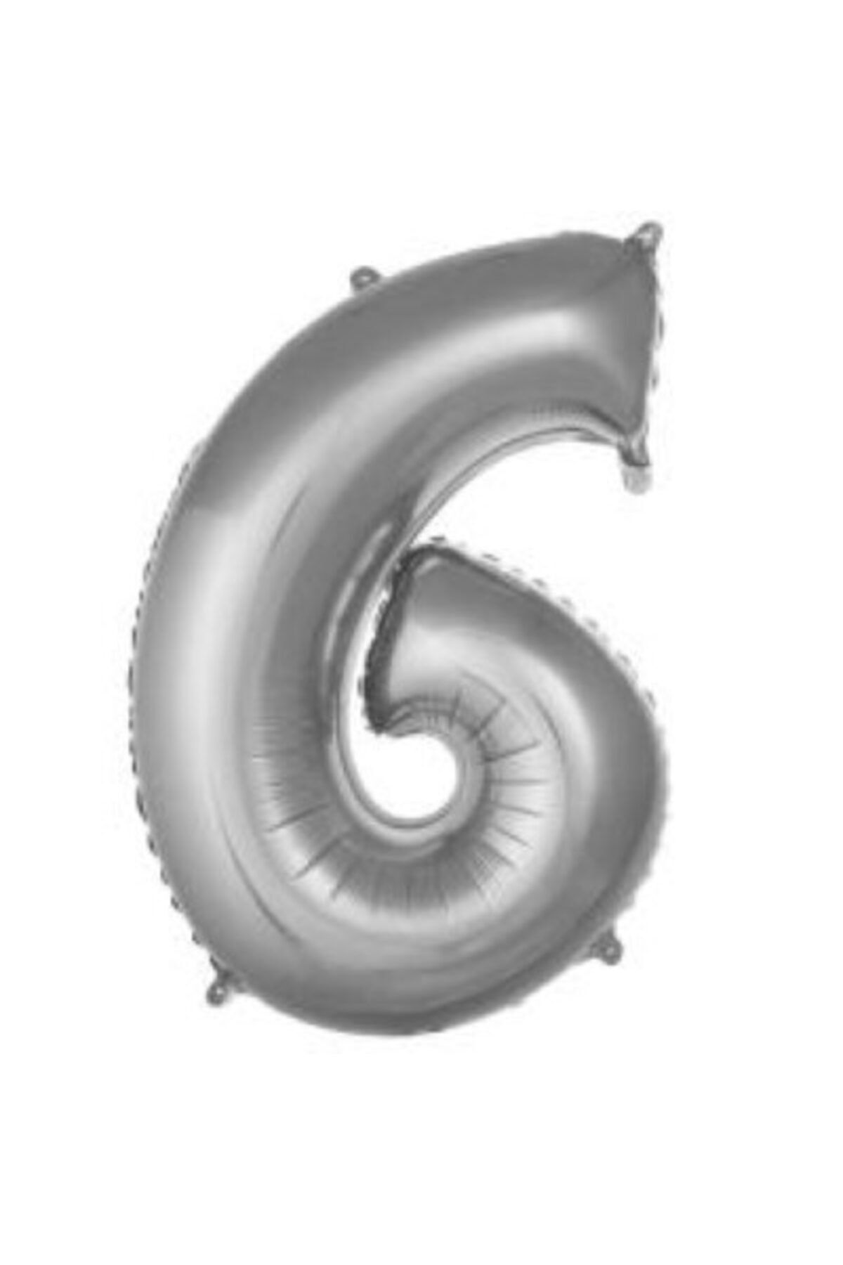 40 Inç 100 Cm Gümüş Folyo Rakam Balon 6