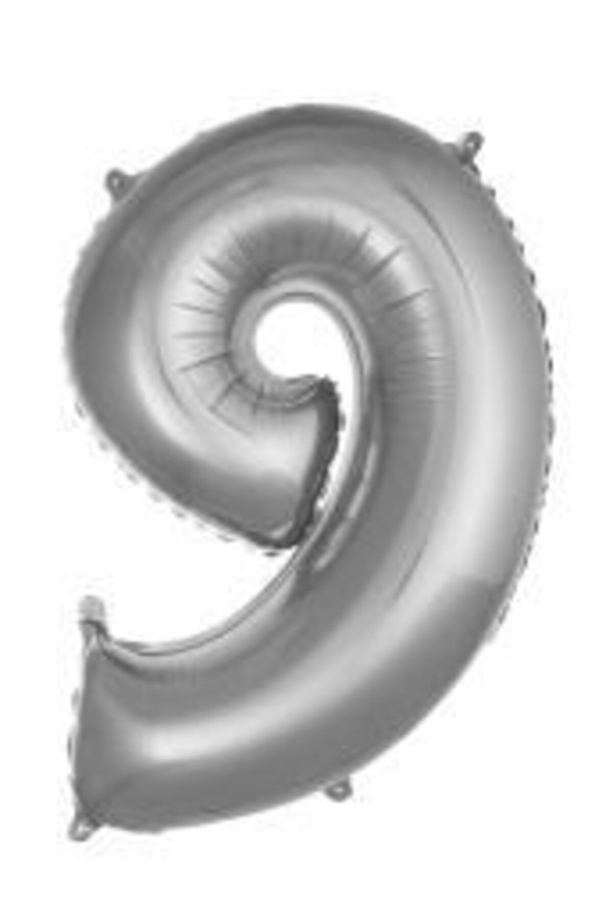 40 Inç 100 Cm Gümüş Folyo Rakam Balon 9