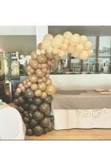 Kahverengi Karamel Ve Sütlü Kahve Balon Zinciri 100 Adet