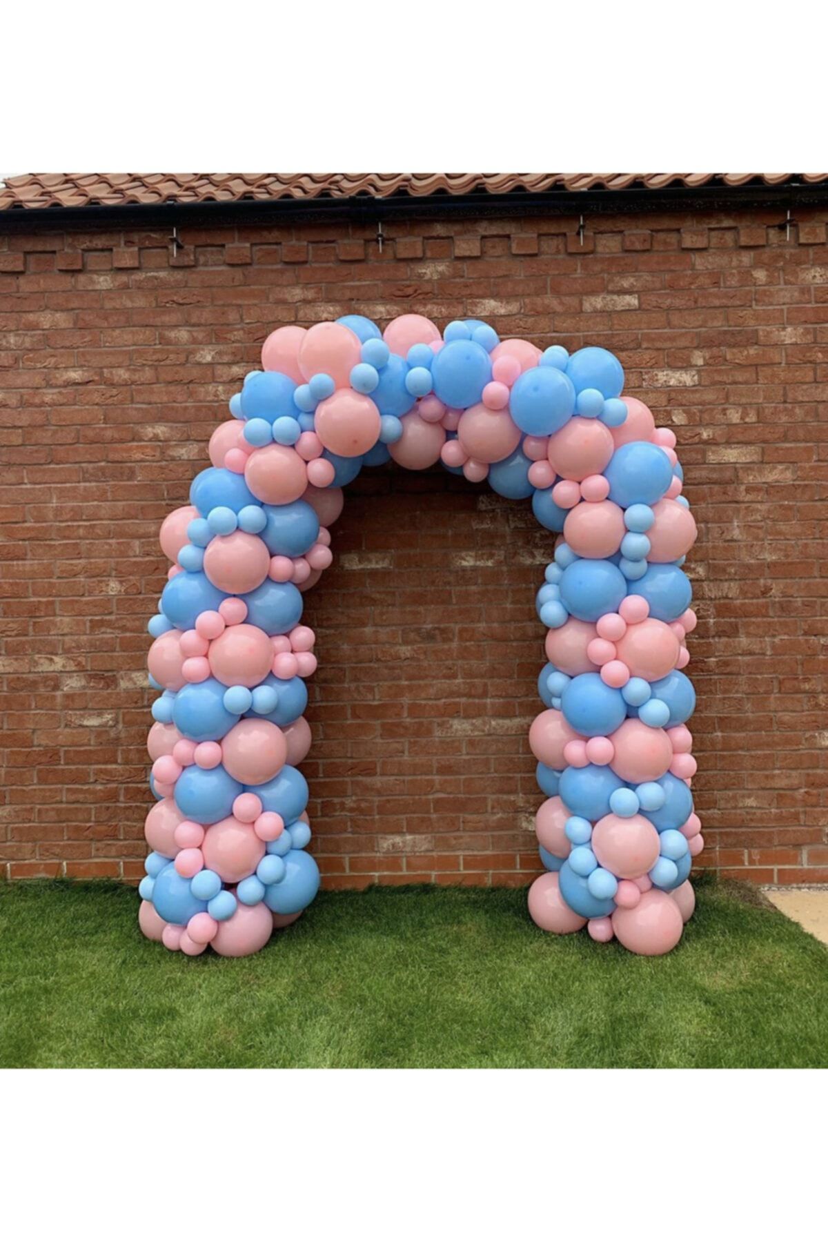 Cinsiyet Partisi Balon Zinciri Makaron Pembe Ve Makaron Mavi 100 Adet