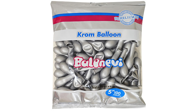 5'' KROM BALON SILVER 100'LÜ
