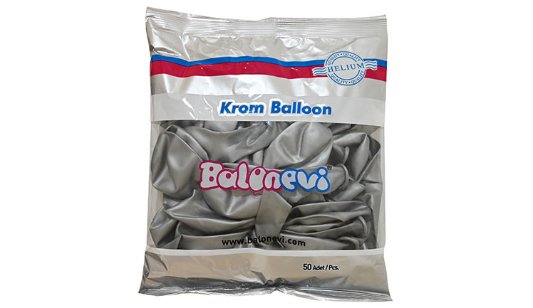 12'' KROM BALON SILVER 50'Lİ
