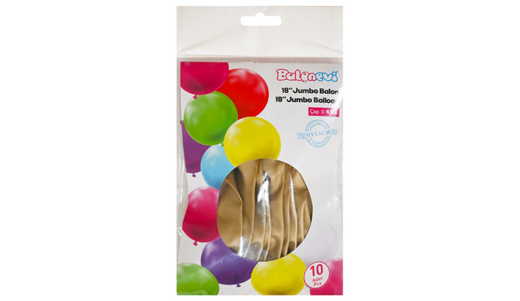 18'' KROM GOLD BALON (10'LU)