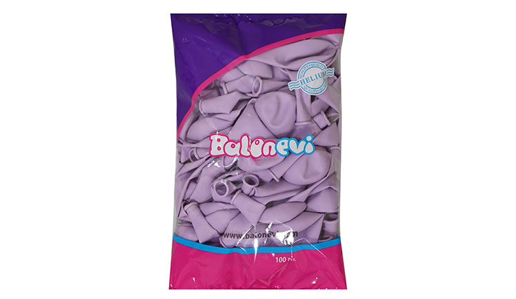 12'' MAKARON LİLA BALON 100'LÜ