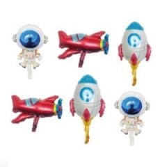 6’lı Astronot Set Folyo Balon