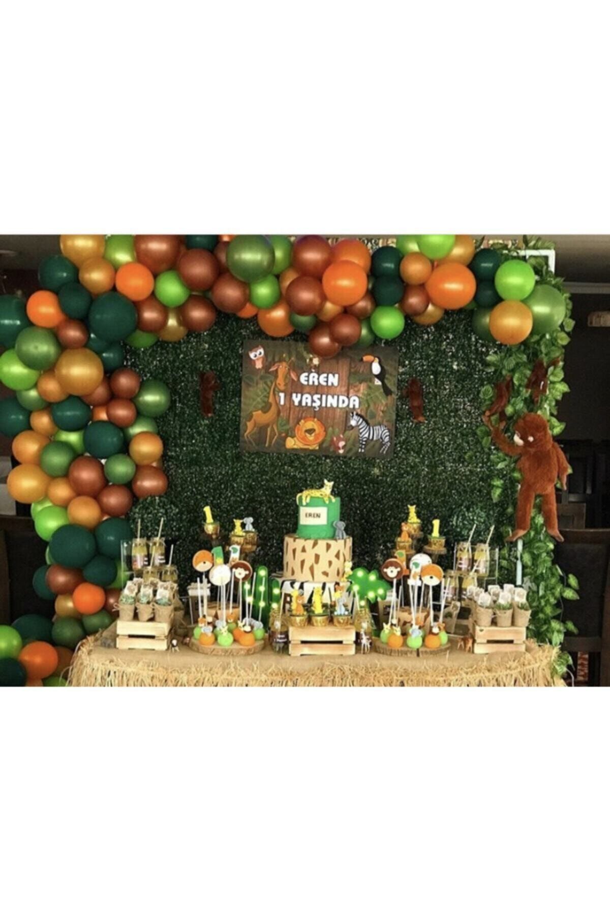 Safari Konsept Balon +Balon Zinciri Hediye