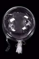 Şeffaf 30'' Çift Çıkışlı Bobo Balon