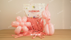 MAKARON PEMBE SOSİS BALON 100 ADET